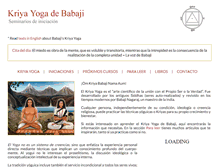 Tablet Screenshot of kriyayogadebabaji.net